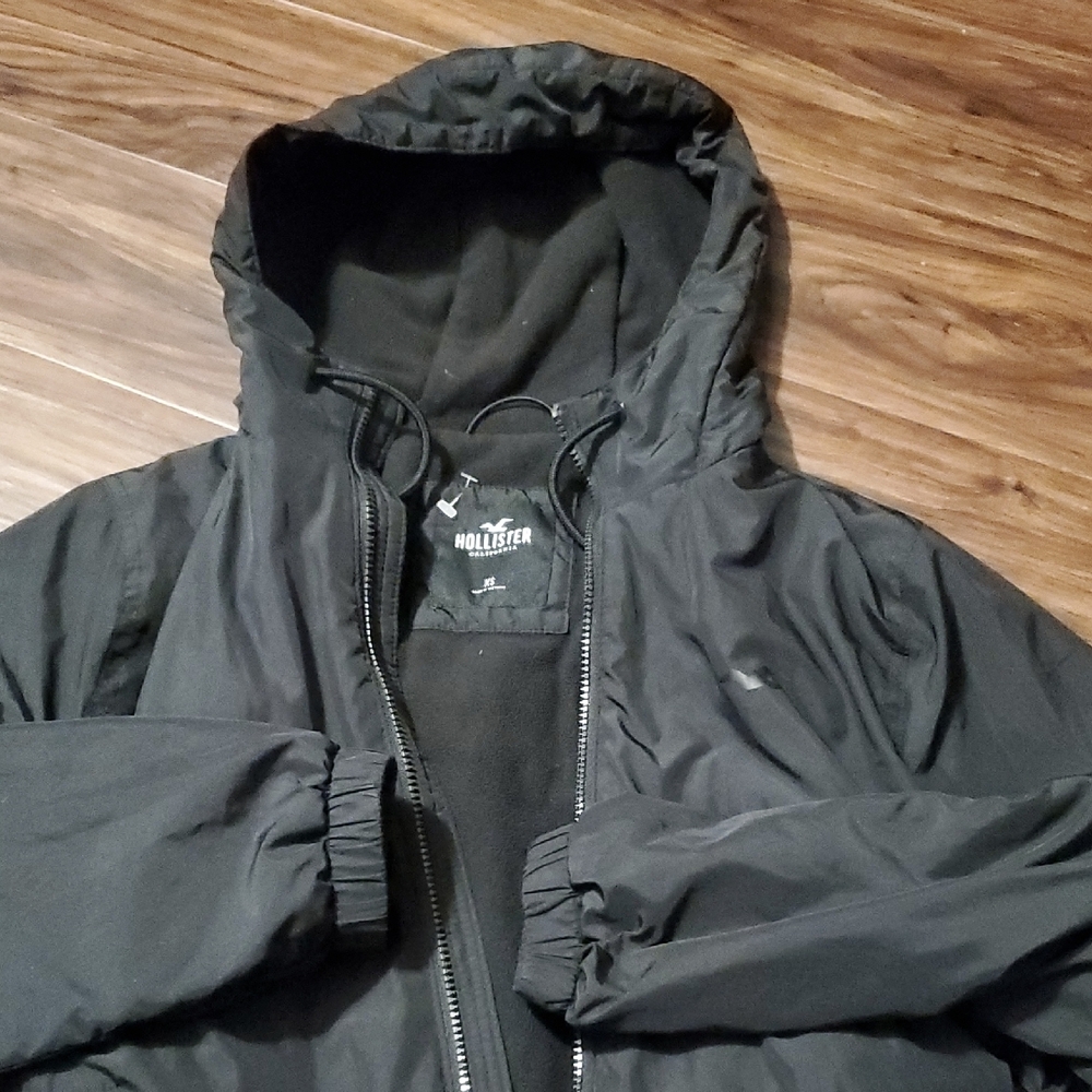 Hollister Charcoal Hooded Jacket - Picture 3 of 8